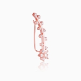 Rose Gold Floral Branch Ear Cuffs