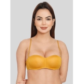 ILRASO - Mustard Polyester Lightly Padded Women's Balconette Bra ( Pack of 1 ) - None