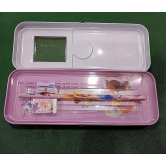 Rangwell Metal Pencil Box for Kids with Stationary Organizer Box for School Accessories Pencil Sharpner Eraser Ruler (Frozen)