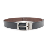 Red Tape Black Brown Formal leather Belt for Men | Durable Leather Belt | Textured Leather Belt | Reversible