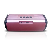 hitage BS-414 10H Music 5 W Bluetooth Speaker Bluetooth V 5.0 with USB,Aux,3D Bass Playback Time 24 hrs Pink - Pink