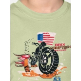 Radprix Green Cotton Blend Boys T-Shirt ( Pack of 1 ) - None