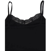 BODYCARE Girls Camisole Dori Neck Sleeveless Pack Of 2-Black - None