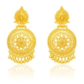 LUV FASHION Golden Chandbalis Earrings ( Pack of 1 ) - Golden