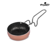 PALOMINO Tadka Pan | Spice Heating Pan | Tadka Pan with Steel Handle Grip | Pans | Fry Pan | Kitchen Tools | Thalippu karandi (Copper, Pack of 1) Tadka Pan 11 cm diameter (Aluminium, Non-sti