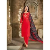 Red Salwar Suit - Red
