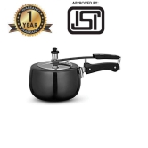 Goodflame Hard Anodized 3 Ltr. Pressure Cooker(Induction Base,Black)