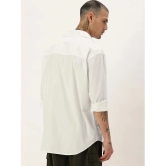 Bene Kleed 100% Cotton Oversized Fit Solids Full Sleeves Mens Casual Shirt - White ( Pack of 1 ) - None