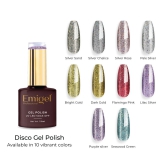 Emigel - Disco UV Gel Polish - 10 Shades-PALE SILVER DISCO