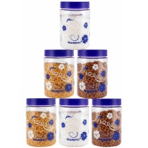 PearlPet - Blue Polyproplene Food Container ( Pack of 6 ) - Blue