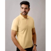 SKYRISE - Beige Cotton Blend Slim Fit Men's Polo T Shirt ( Pack of 1 ) - None