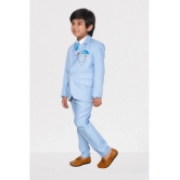 DKGF Fashion - Sky Blue Polyester Boys Suit ( Pack of 1 ) - None