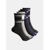 ONN - Cotton Mens Solid Multicolor Mid Length Socks ( Pack of 5 ) - Multicolor