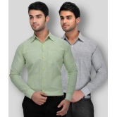 DESHBANDHU DBK - Multicolor Cotton Regular Fit Mens Formal Shirt (Pack of 2) - None