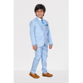 DKGF Fashion - Sky Blue Polyester Boys Suit ( Pack of 1 ) - None