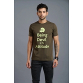 Being Devil Is My Attitude Printed T-Shirt for Men XL