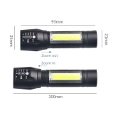 Generic - 7W Rechargeable Flashlight Torch ( Pack of 2 )