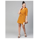 Zima Leto Polyester Yellow Regular Dress - Single - L