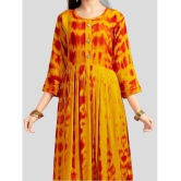 Aarika Yellow Rayon Girls Anarkali Suit Set ( Pack of 1 ) - None