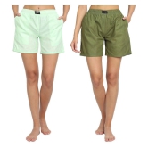 SREY Cotton Bermuda - Green Pack of 2 - 28