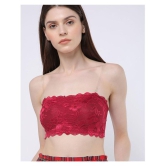 ComfyStyle Lace T-Shirt Bra - Red - 34