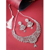 Sukkhi Silver Alloy Necklace Set ( Pack of 1 ) - Silver