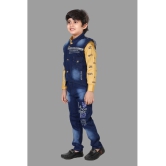 DKGF Fashion - Mustard Cotton Blend Boys Shirt & Jeans ( Pack of 1 ) - None