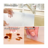 EASYHOME Multipurpose ( 60 cm X 3 m) EVA Anti-Slip Mat Liners For Bathroom, Kitchen, Fridge & Table Mat- Transparent (60cmx300cm)