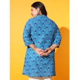 AUSTIVO Cotton Printed Straight Womens Kurti - Multicoloured ( Pack of 1 ) - None