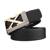 Zacharias - Black Leather Men's Casual Belt ( Pack of 1 ) - None