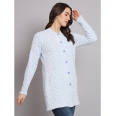 eWools.in Woollen Round Neck Women's Buttoned Cardigans - Navy ( ) - None