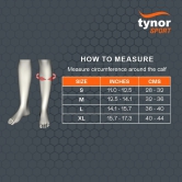 TYNOR Calf and Shin Support Air Pro, 1 Unit (Colour - ORANGE, Size - L) by Total Sporting And Fitness Solutions Pvt Ltd