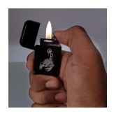 JMALL - Black Aluminium Cigarette Lighter ( Pack of 1 ) - Black