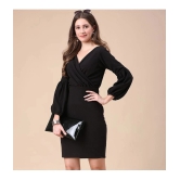 Sheetal associates - Black Cotton Blend Womens Bodycon Dress ( Pack of 1 ) - None