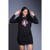 Dia De los Printed Black Sweatdress for Women L