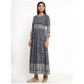 KIPEK Grey Rayon Anarkali Kurti - Single - S