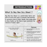 Bey Bee Quick Dry Baby Bed Protector Waterproof Sheet (Medium (100cm X 70cm), Firoza) - Medium - upto 120 cm length