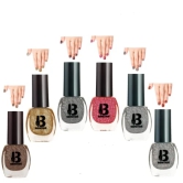 BANETION|JADE-17|Quick Drying | No Harmful Chemicals | No Chip Formula | Glossy Finish | Long Lasting | Smooth Application| High Shine Nail Polish For Women Pack of 6 (9ML)