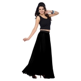 Sttoffa Georgette A-Line Skirt - Black - 36