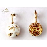 Azayaa World Gold Western Round Earring