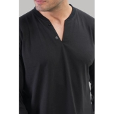 Forbro Cotton Regular Fit Solid Full Sleeves Mens T-Shirt - Black ( Pack of 1 ) - None