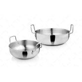 URBAN SPOON Stainless Steel Induction Bottom Kadai Set.