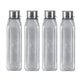 Milton Prime 1000 Pet Water Bottle, Set of 4, 1 Litre Each, Grey - Grey