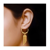 VIVASTRI Golden Jhumki Earrings ( Pack of 1 ) - Golden