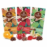 Chocolian Bakers Creamy Cranberry, Dark Chocolate Rose Pistachio, Dark Orange Chocolate Bar | 100% Veg | Eggless |