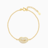 Golden Kiss Him Goodbye Bracelet