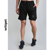 Mens 2IN1 Running Shorts-Black / S