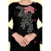 HAYA - Black Rayon Women''s Straight Kurti ( Pack of 1 ) - None