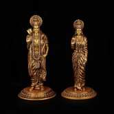 Artarium Handmade Lord Ram Sita Murti | Shri Rama Sita Statue | Ram Sita Murti for Home/Office.