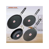 LAZYWINDOW Black Iron No Coating Cookware Sets ( Set of 1 )